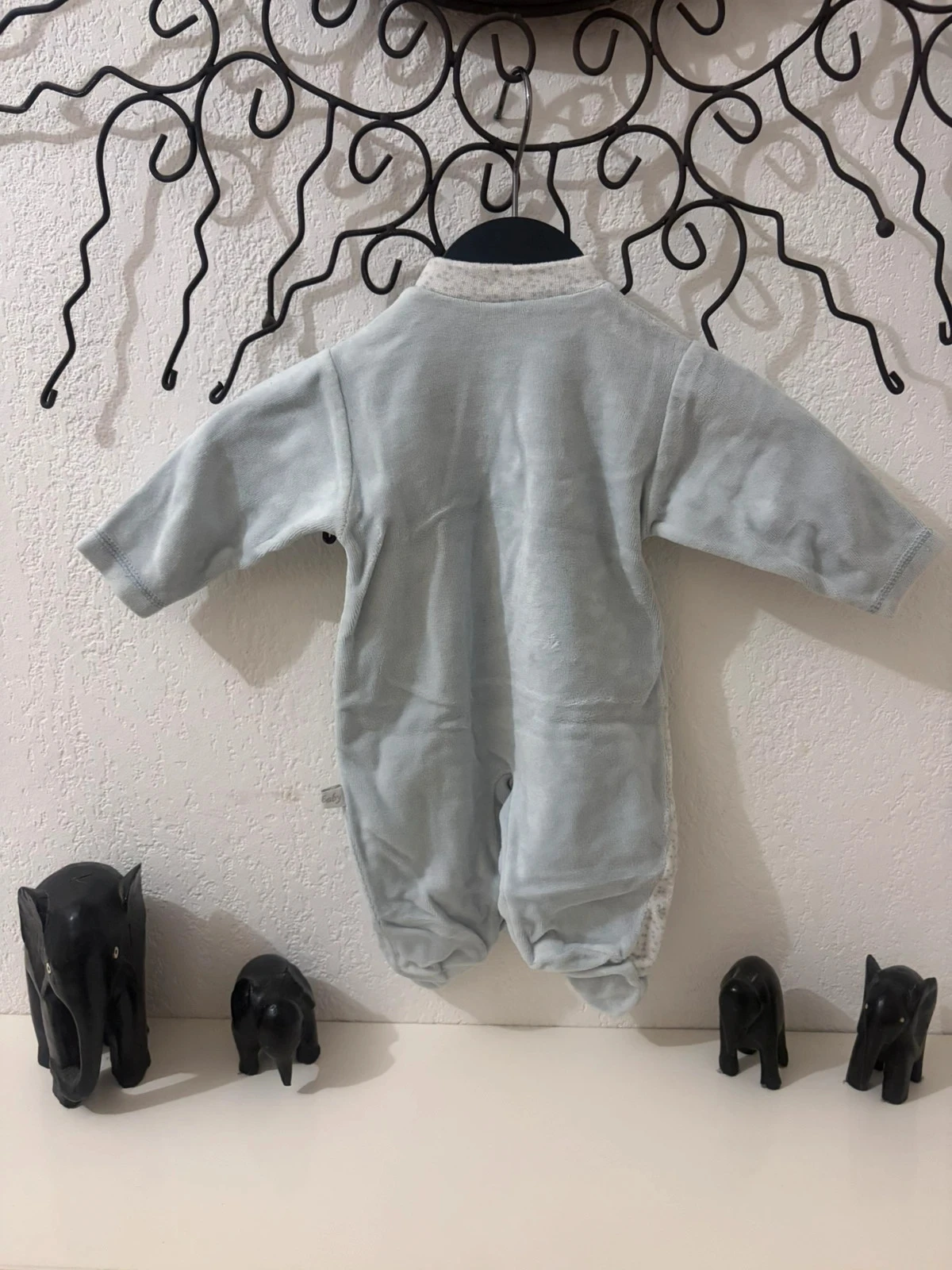 🔵 Set van 3 fluwelen en zachte katoenen pyjama's voor pasgeborenen tot 3 maanden – photo 8